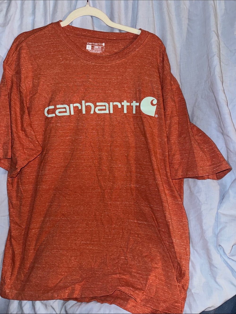 Carhartt Men's Short-Sleeve Logo Tee - Heather Rust